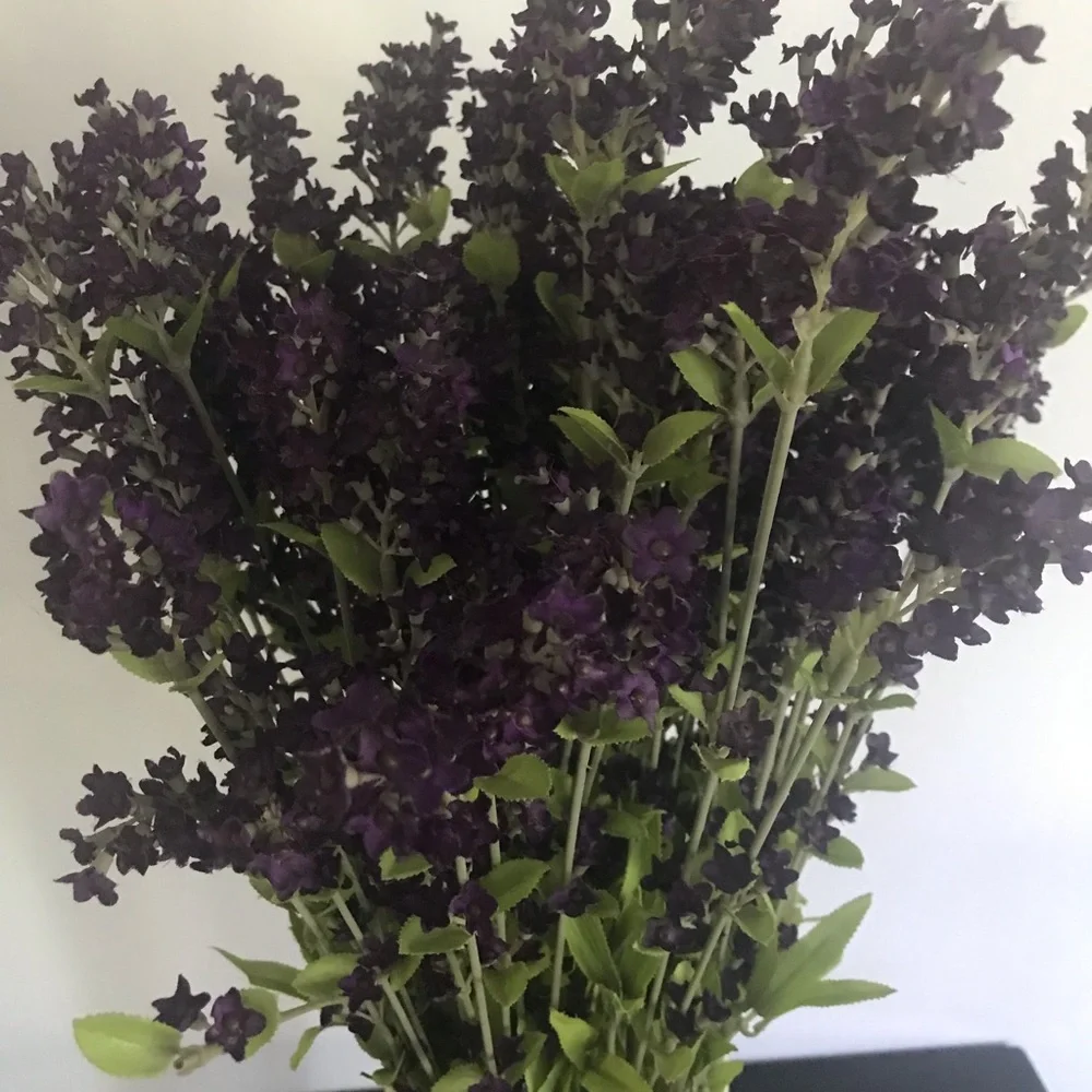 Faux lavender bushes. 7 stems